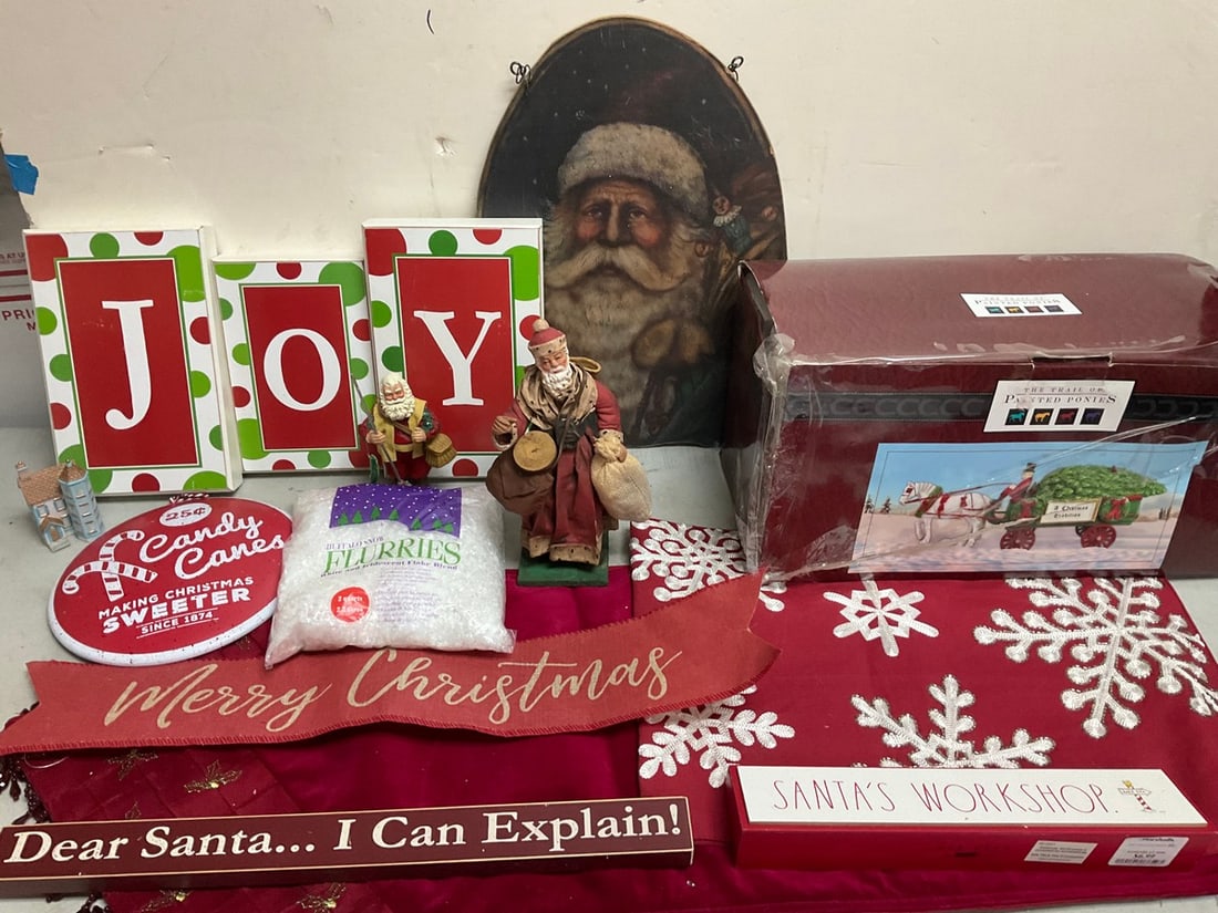 Christmas Signs, Santa Statue, The Trail of Painted Ponies Collectible and more (tallest - 16.5in) (1 of 1)