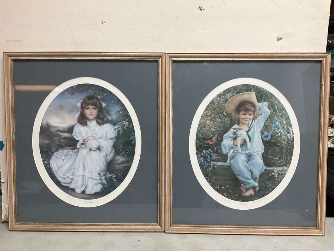 Framed “La Belle?? and “La Beau?? prints by Sandra Kuck(24in.x21.5in.) (1 of 1)