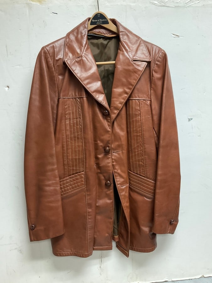 Brown leather jacket (1 of 1)