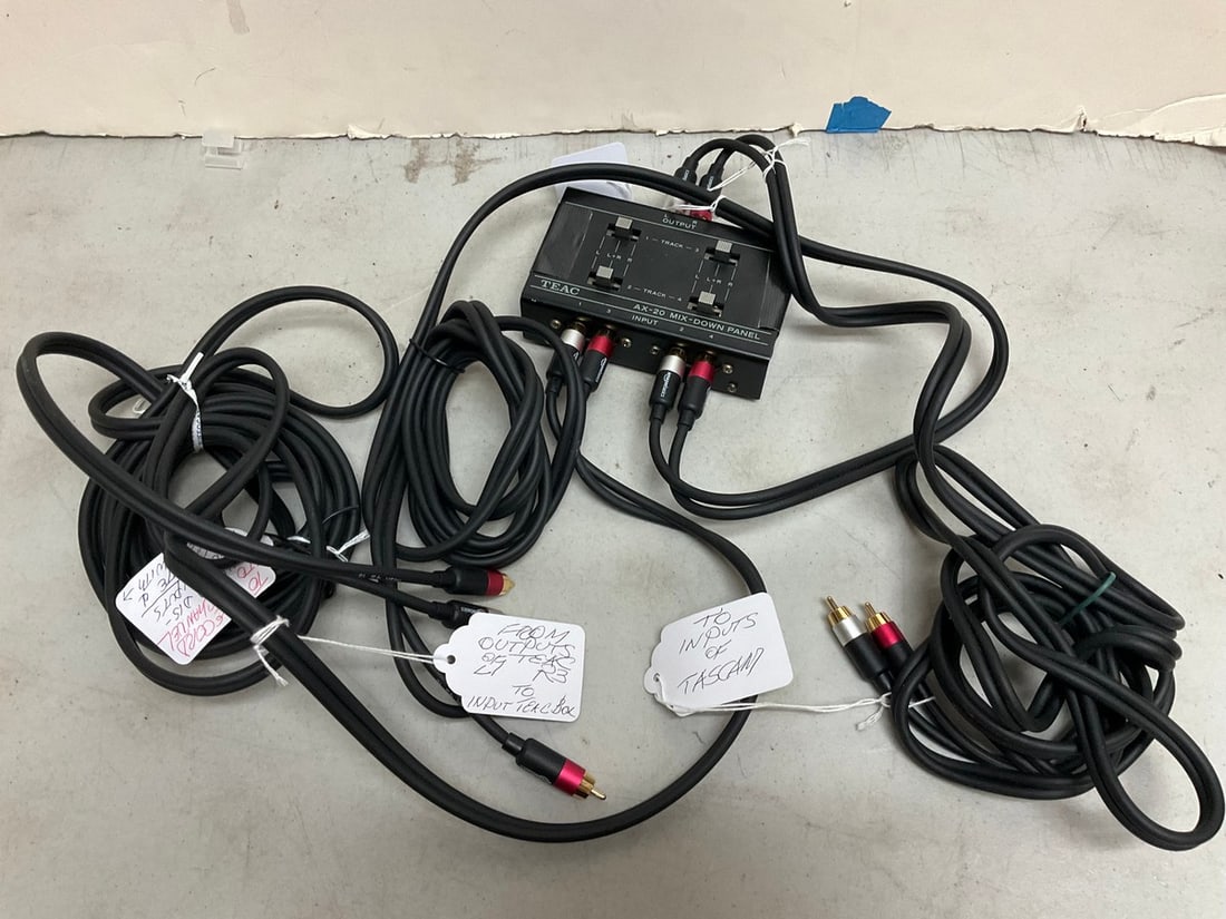 Teac AX-20 mix-down panel: Teac AX-20 mix-down panel