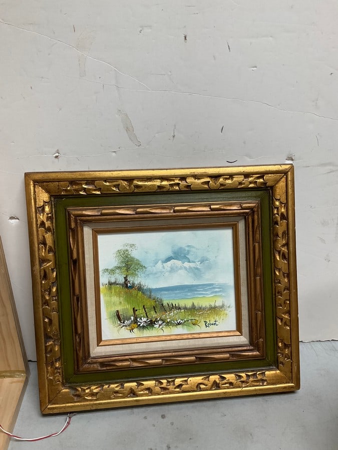 Framed artwork signed Robert(18in.x16in.) (1 of 1)