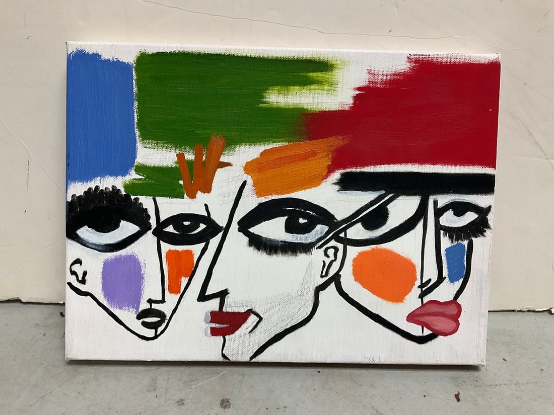 Abstract canvas artwork(9in.x12in.) (1 of 1)