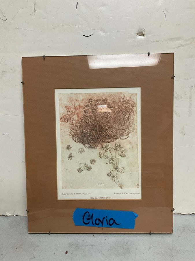 The Star of Bethlehem Leonardo Da Vinci print(12in.x14in.) (1 of 1)