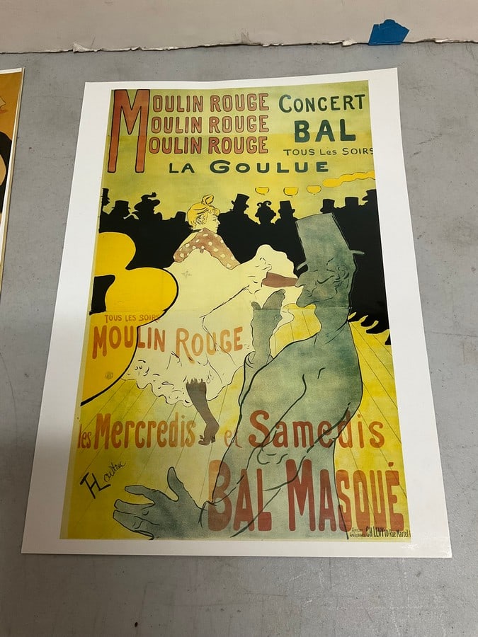 Moulin Rouge La Goulue concert ball poster print(12in.x16.75in.) (1 of 1)
