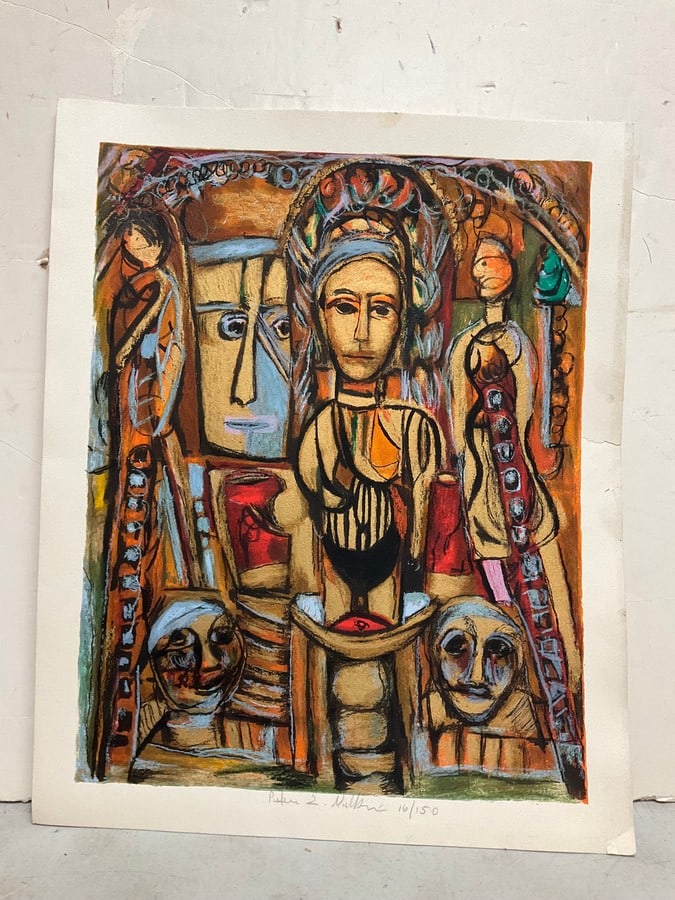 Abstract artwork signed Peter Zvi Malkin(17in.x21in.) (1 of 1)