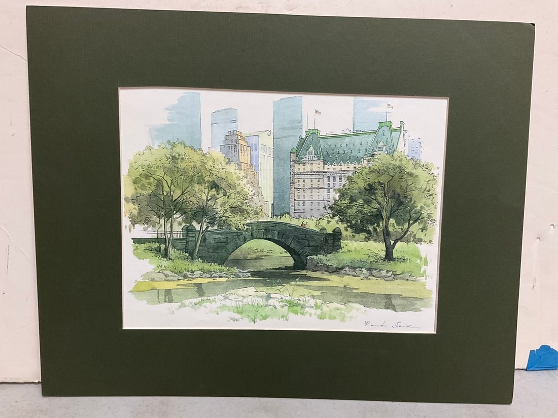 1994 Central Park lithograph art print(12.75in.x16in.) (1 of 1)
