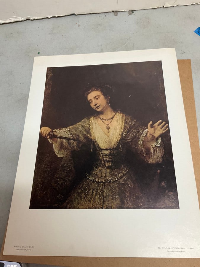 Rembrandt van Ryn Girl Holding Knife print (11in.x14in.) (1 of 1)