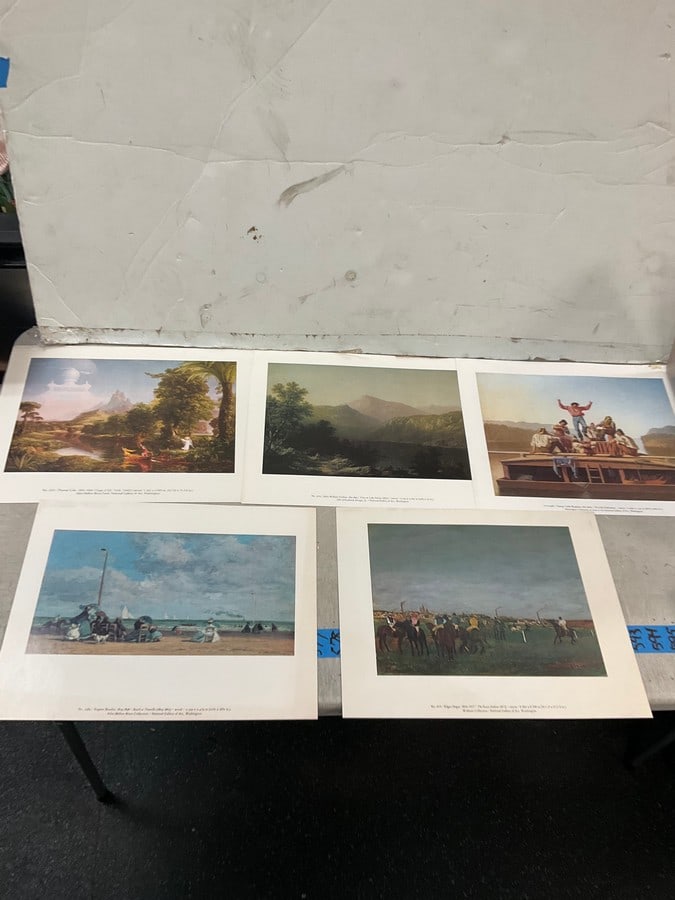 Art collection prints view of lake george 1857, beach at trouville 1864 1865 11x14 (1 of 1)