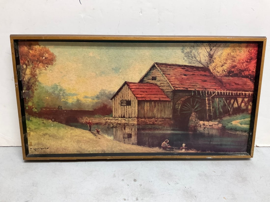 Wall artwork signed Robert Woods(12.5in.x24.5in.) (1 of 1)