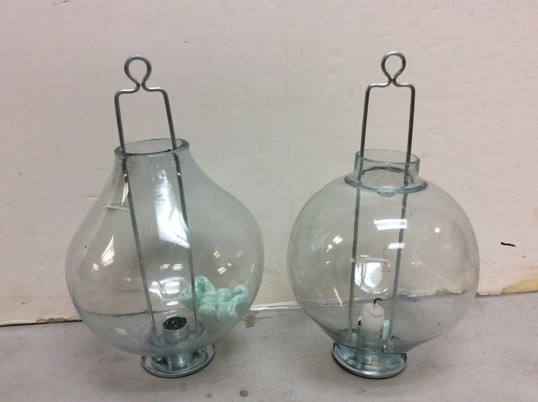 Vintage candle lanterns(about 12in.tall): Vintage candle lanterns(about 12in.tall)