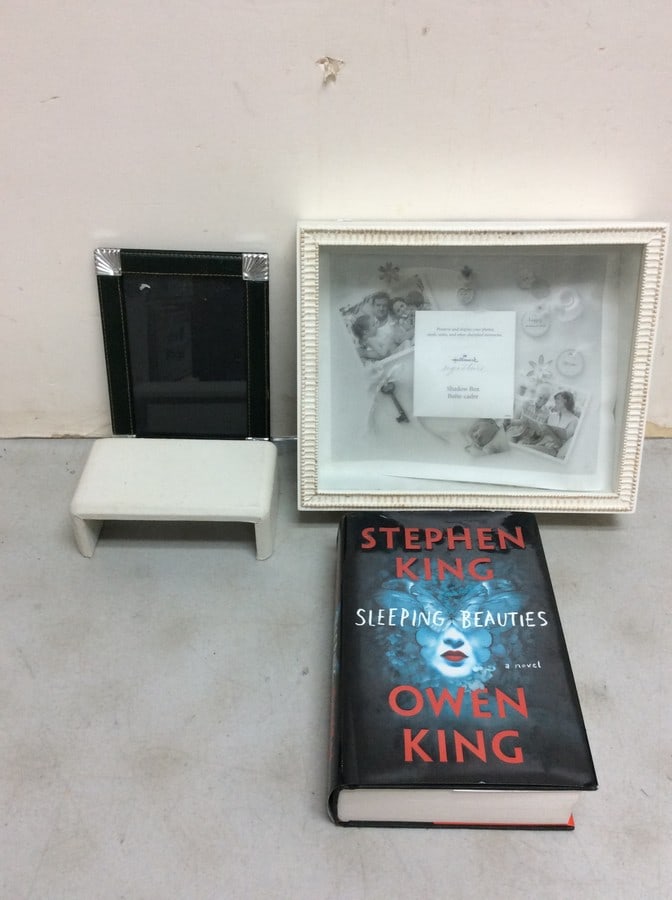 Stephen King Sleeping Beauties book, Hallmark shadow box(12in.x10in.x3.25in.), and more: Stephen King Sleeping Beauties book, Hallmark shadow box(12in.x10in.x3.25in.), and more