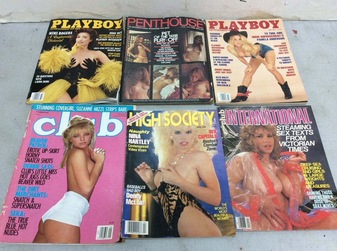 Vintage pornographic magazines(High Society, Penthouse, Playboy, Club, and more): Vintage pornographic magazines(High Society, Penthouse, Playboy, Club, and more)