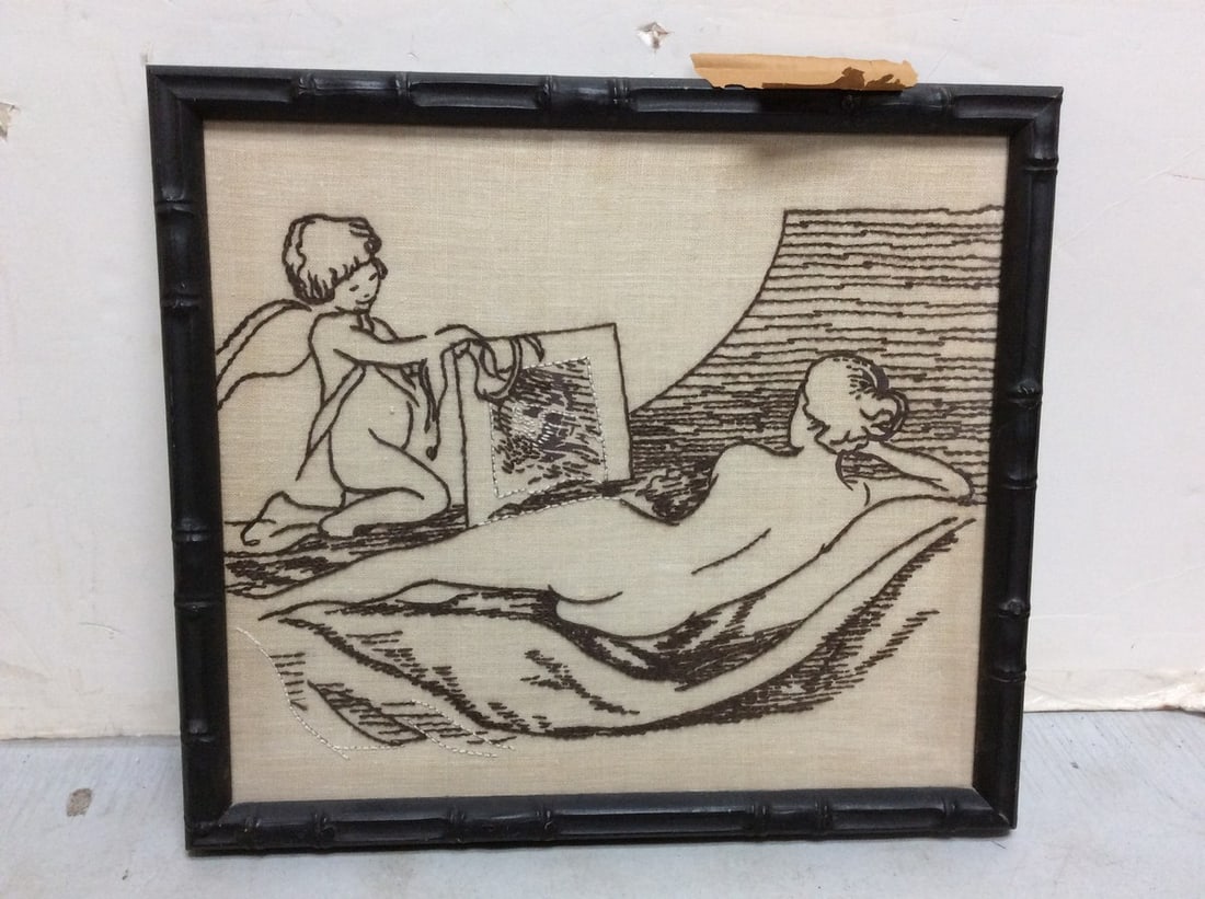 Framed stitchwork(17.5in.x15.5in.) (1 of 1)
