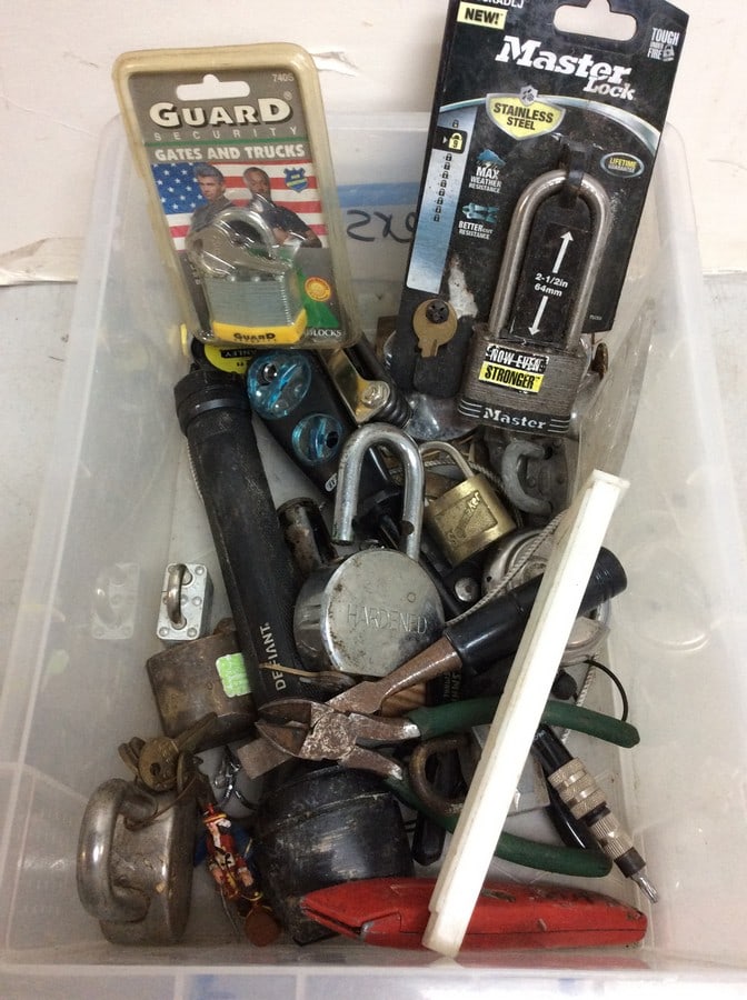 Various locks and tools(Master Lock, Guard security, etc.) (1 of 1)