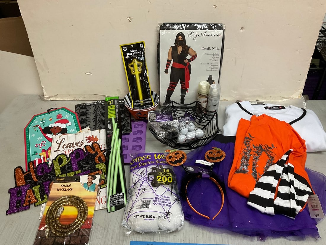 Halloween décor, deadly ninja costume, glow sticks, and more: Halloween décor, deadly ninja costume, glow sticks, and more