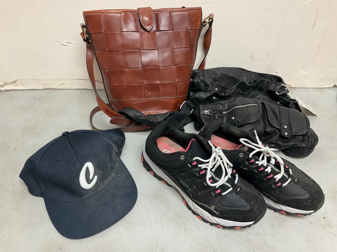 Handbags, sneakers, and sports cap: Handbags, sneakers, and sports cap
