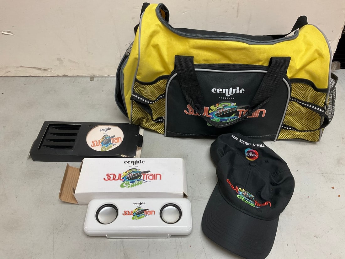 Centric soul train speaker, coaster set, bag, and more: Centric soul train speaker, coaster set, bag, and more