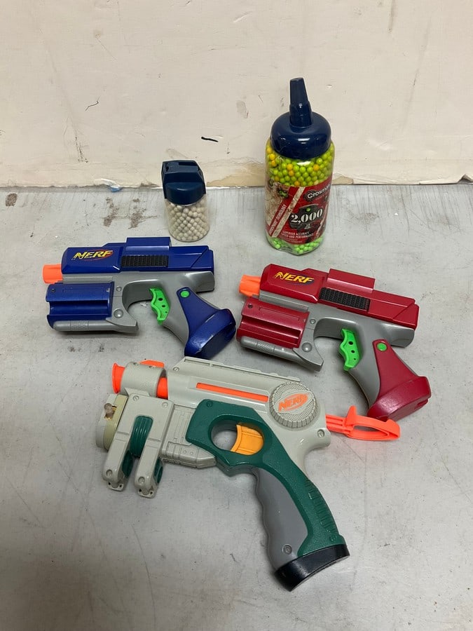 Nerf guns and Crossman BB pellets (1 of 1)