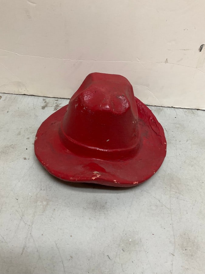 Western cement cowboy hat(about 6.5in.tall): Western cement cowboy hat(about 6.5in.tall)
