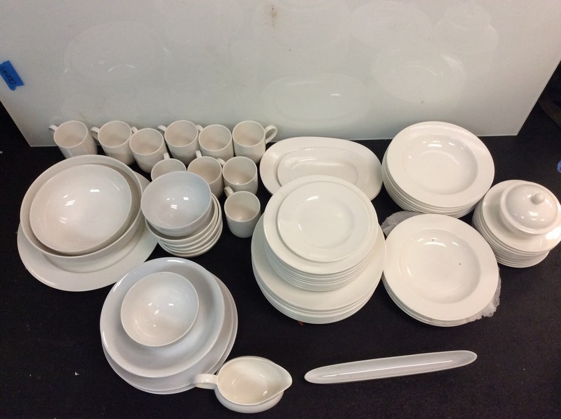 Villeroy & Boch plates, bowls, gravy boat, cups(3.75in.tall),etc., and Strawberry Street plates, (1 of 1)
