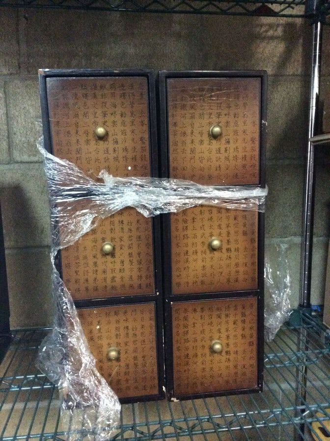 Matching set of 2- 3 drawer decorative organizers(21in.x6.5in.x7.25in.) (1 of 1)