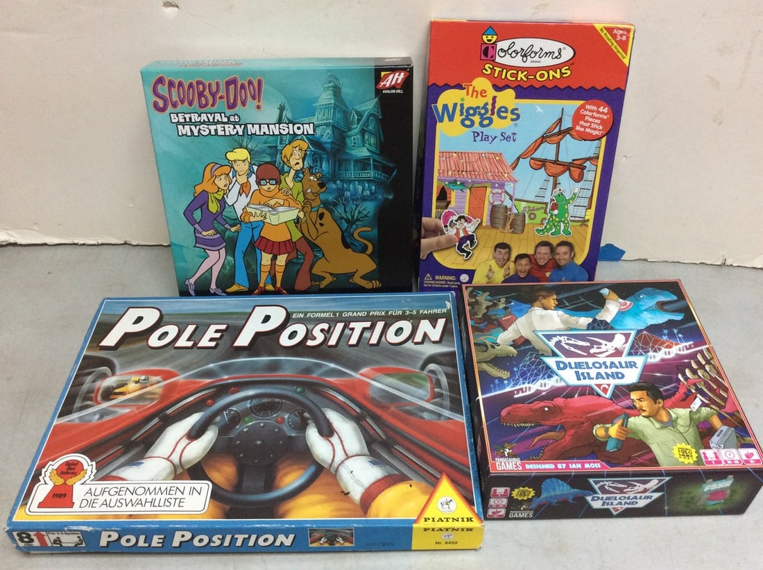 Various board games(Pole Position, Duelosaur Island, The Wiggles colororms, and more) (1 of 1)