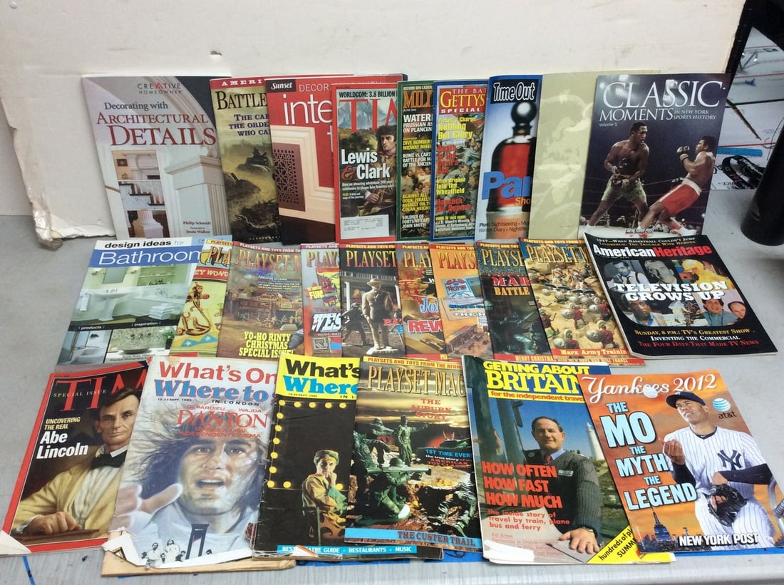 Various magazines/books(Time, The Battle of Gettysburg, Playset magazine, and more) (1 of 1)