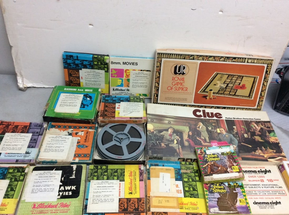 Vintage Disney film reels and vintage board games(Clue and UR Royal Game of Summer) (1 of 1)