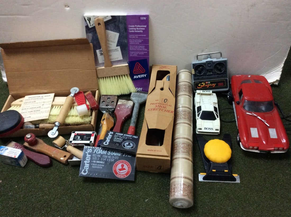 Star professional shoe stretcher, Red Devil scrapers, wallpaper tool set, toy cars, and more (1 of 1)