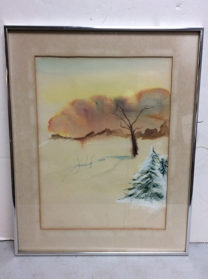 Framed Watercolor Artwork by Kazarinoff Rayl (25.25inx20.25in) (1 of 1)
