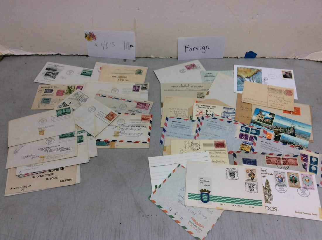 Vintage 1940's and foreign First Day Covers (1 of 1)