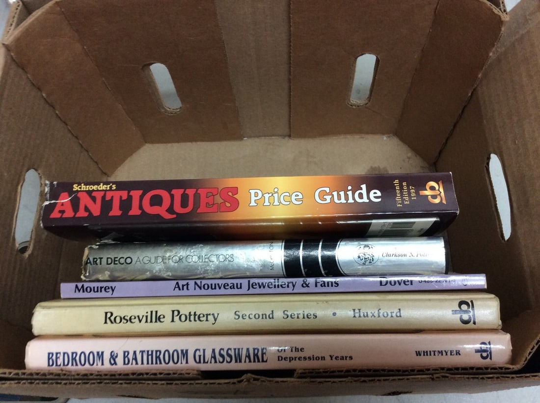 Various collector's books(Antiques Price Guide, Roseville Pottery, and more) (1 of 1)
