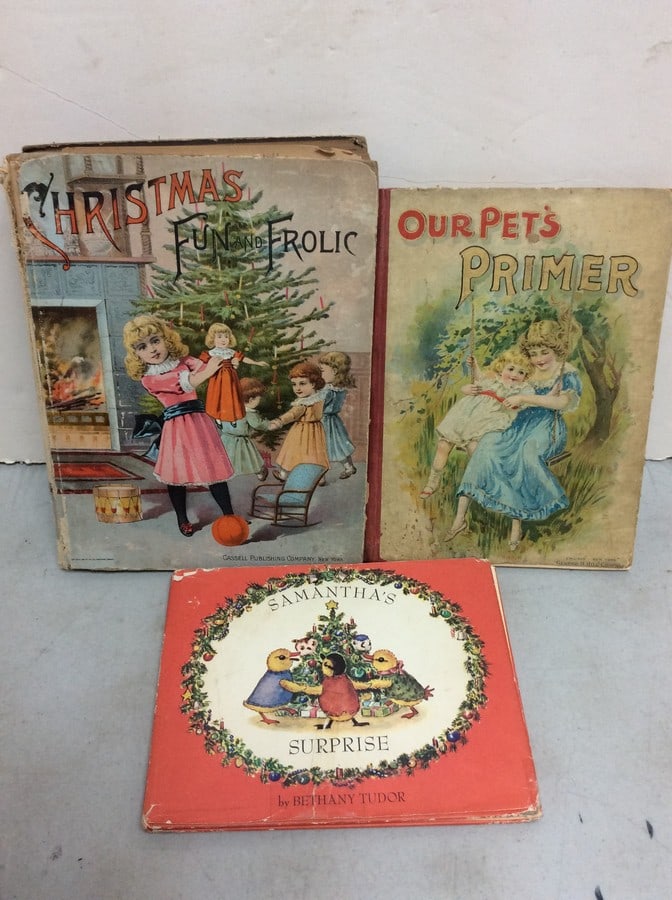 Vintage children's books(Samantha's Surprise, Christmas Fun and Frolic, Our Pet's primer, and more) (1 of 1)