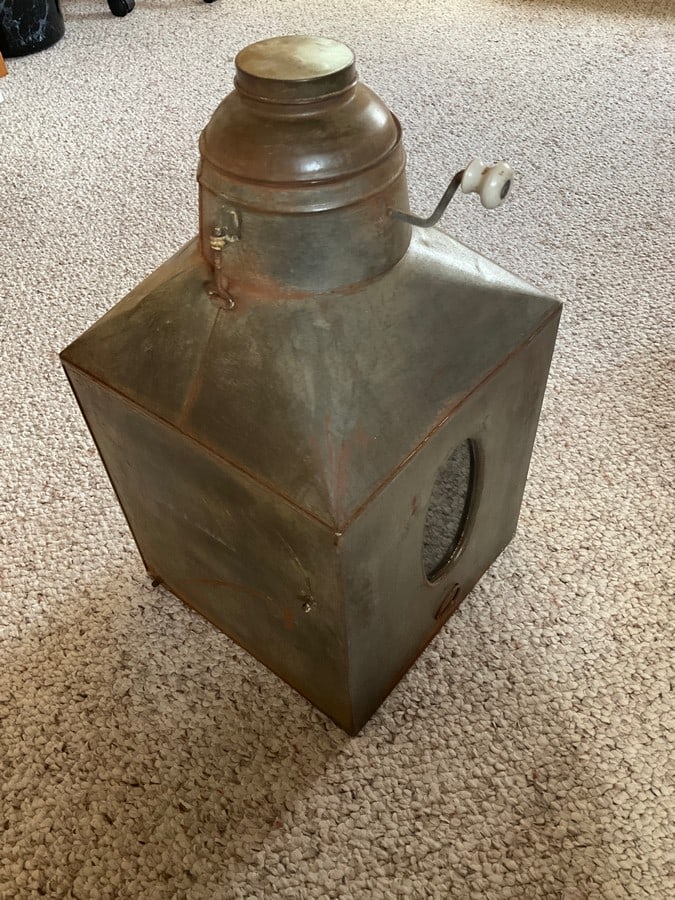 Vintage coffee grinder(18.5in.tall): Vintage coffee grinder(18.5in.tall)