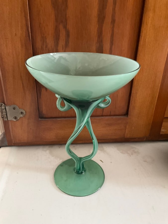 Decorative glass cup(8.5in.tall) (1 of 1)