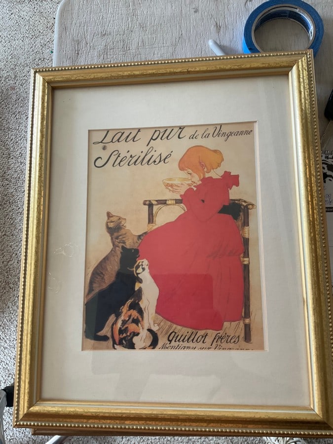 Framed Lait Pur de la Vingeanne Sterilise print(13in.x16in.): Framed Lait Pur de la Vingeanne Sterilise print(13in.x16in.)