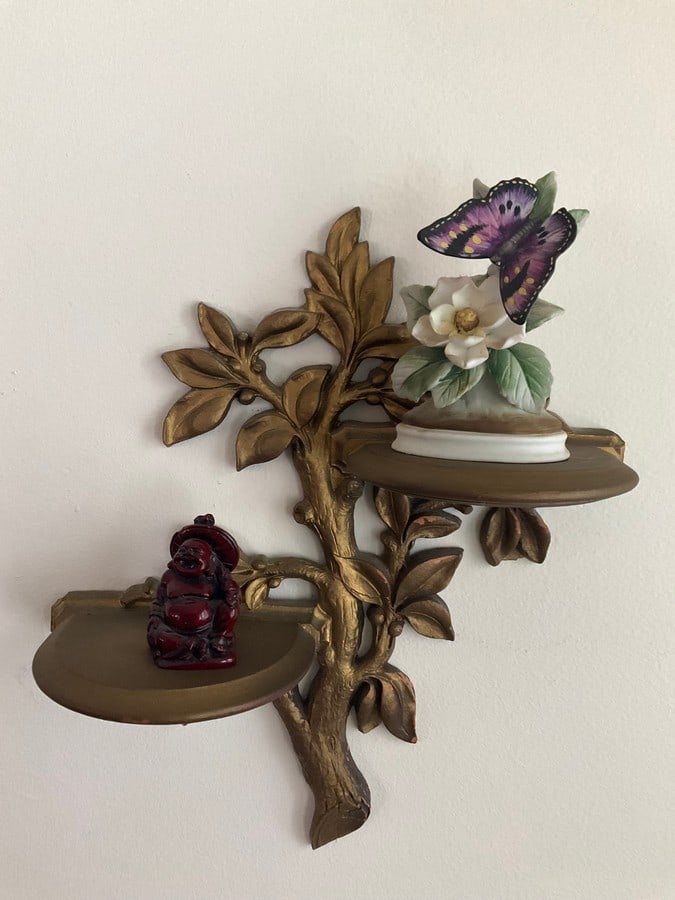 Wall Sconce(11in.tall) Lefton and Bhudda: Wall Sconce(11in.tall) Lefton and Bhudda