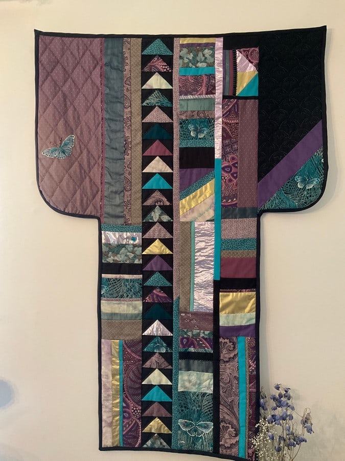 Hand crafted wall hanging quilt(34in.x49.5in.) (1 of 1)