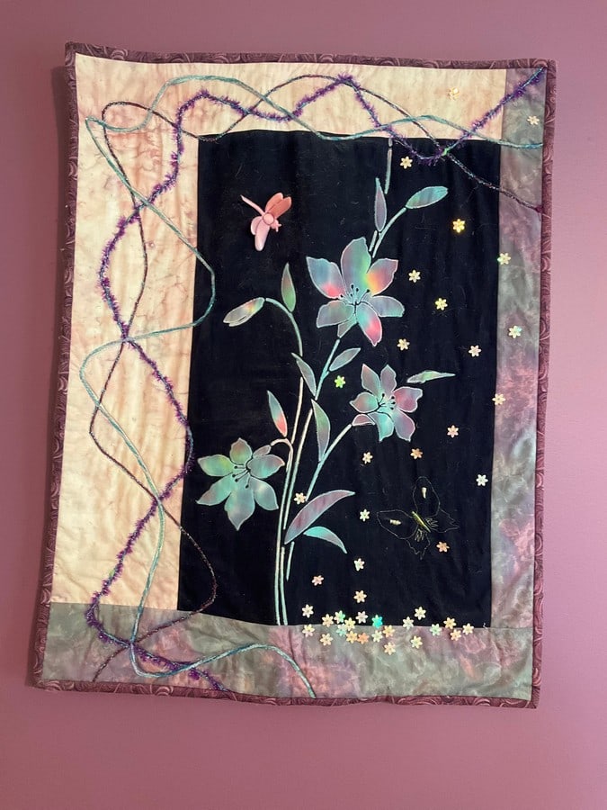 Handmade folk art quilt wall hanging(26in.x20in.) (1 of 1)