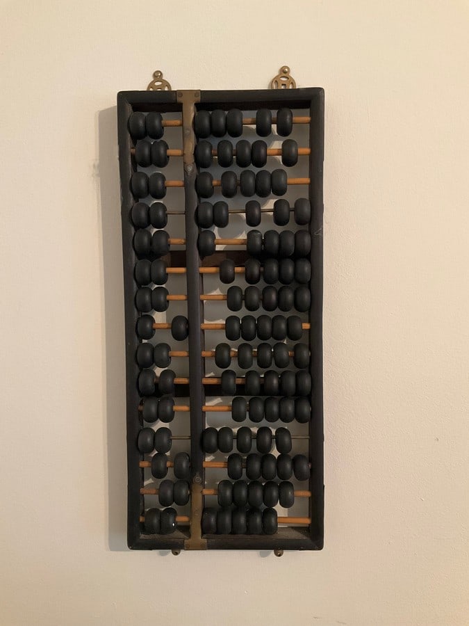 Wall hanging Chinese counter  (7.25in.x16.5in.) (1 of 1)