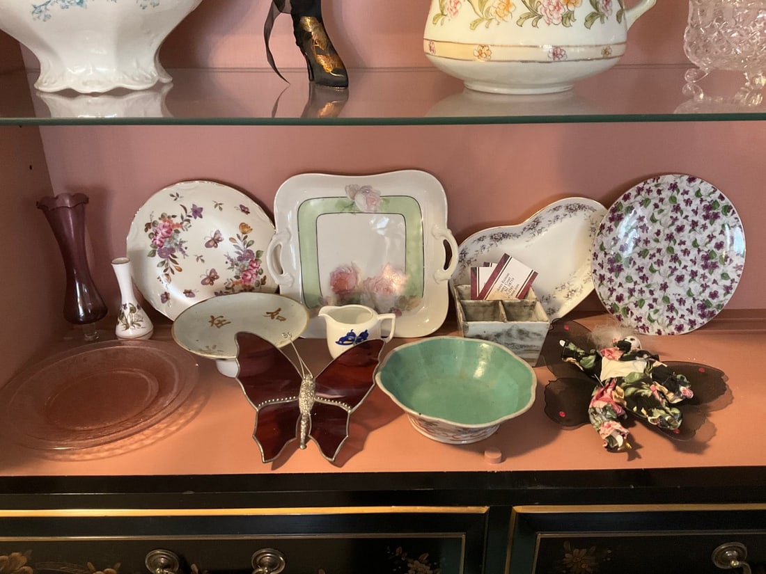Decorative plates, vases, pitcher, and more(tallest 7.75in.) (1 of 1)