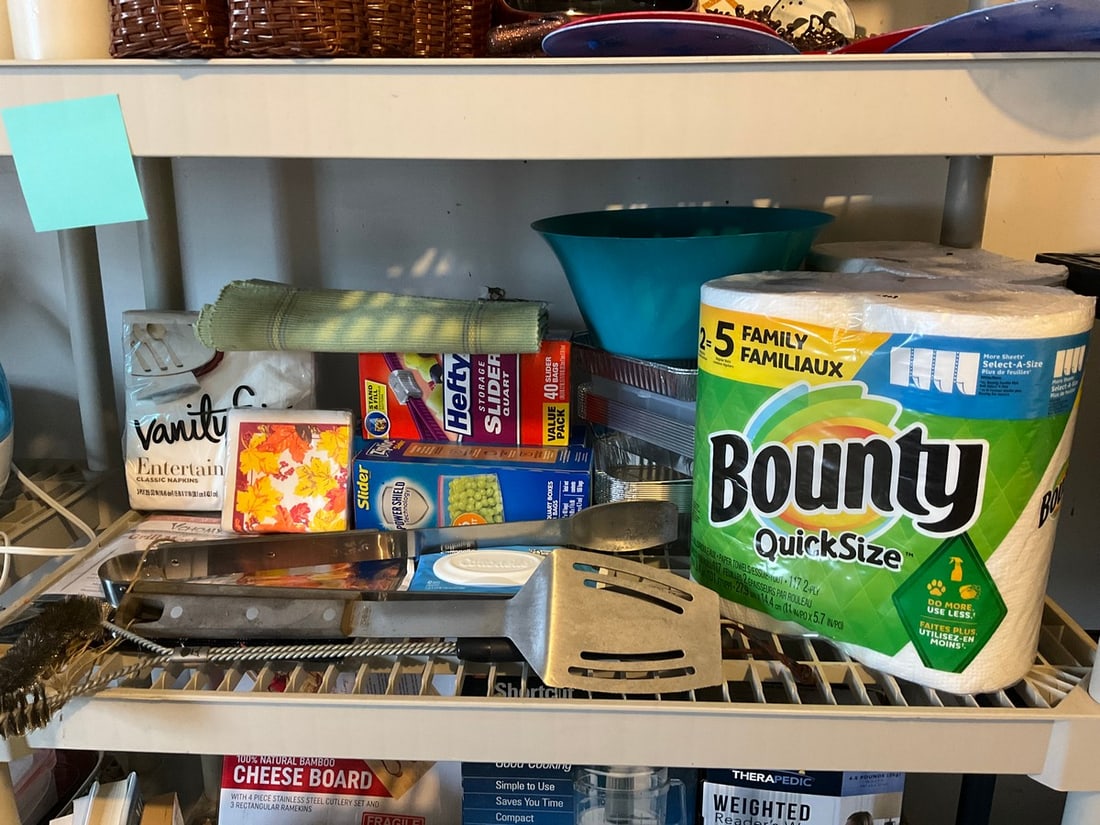 Bounty paper towels, Vanity Fair napkins, 3 pack grill mesh mats(brand new),grill tools, and more (1 of 1)