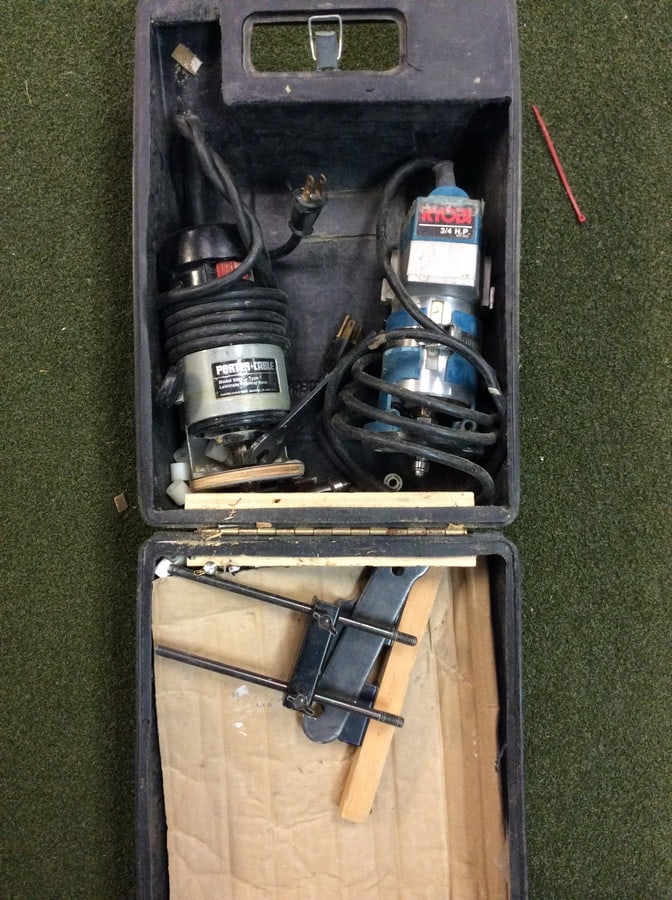 Porter Cable laminate trimmer base(model:3091) and Ryobi handy trimmer(TR-30U) (1 of 1)