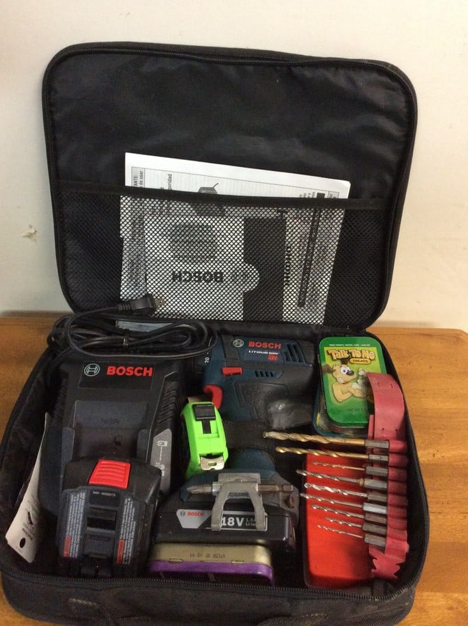 Bosch 18V electric drill, battery charger, and more (1 of 1)