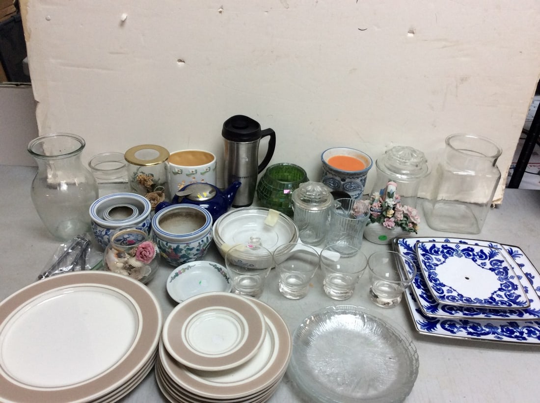 Corningware Pot, Glass Vases/Cups/Plates, Ceramic Planters/Dishes, Osteotech Thermos (8in),Certified (1 of 1)