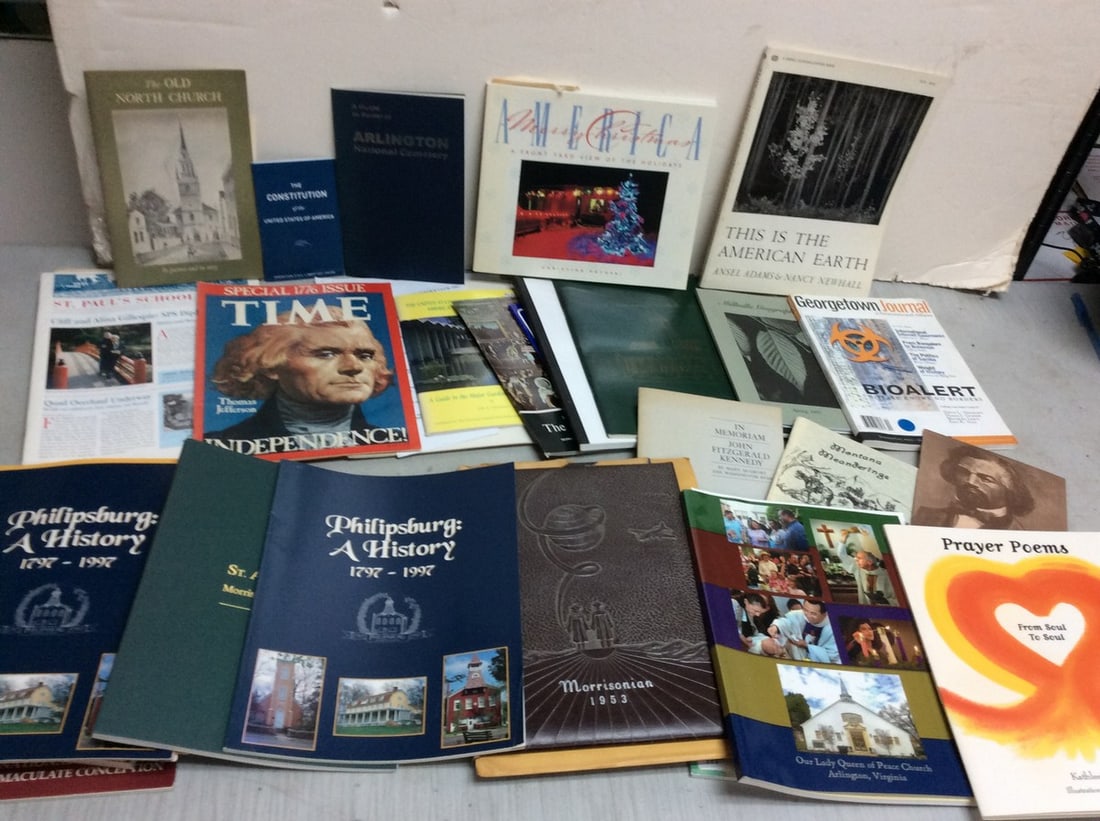 Various Magazines(Time, Georgetown Journal, etc), Books (This is the American Earth, etc)  and more (1 of 1)