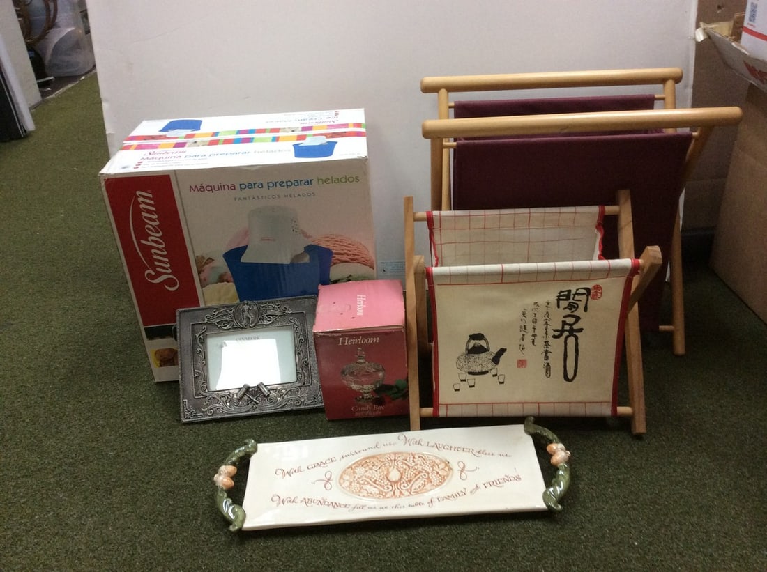Sunbeam Ice Cream Maker, Heirloom Candy Box, Fold up Baskets(tallest-14in) and more (1 of 1)