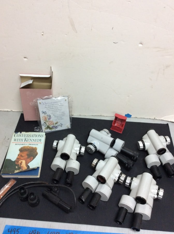 Summit collection musical framed anniversary quatel, new york paperweight, scientific microscopes (1 of 1)