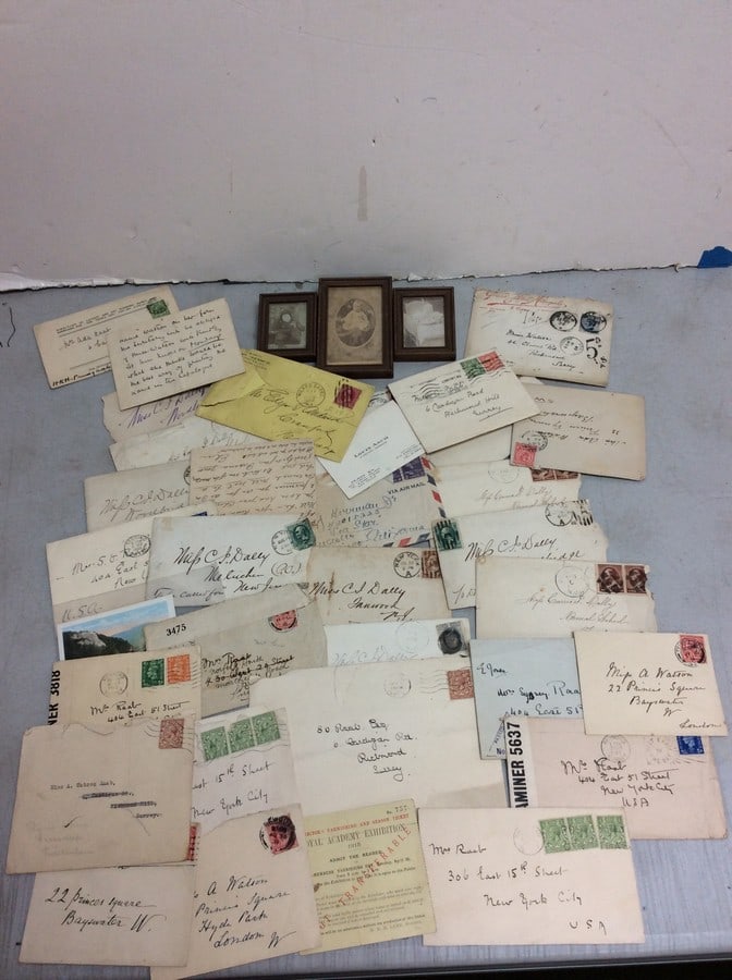 Vintage letters and picture frames(largest 4.5in.x3in.) (1 of 1)