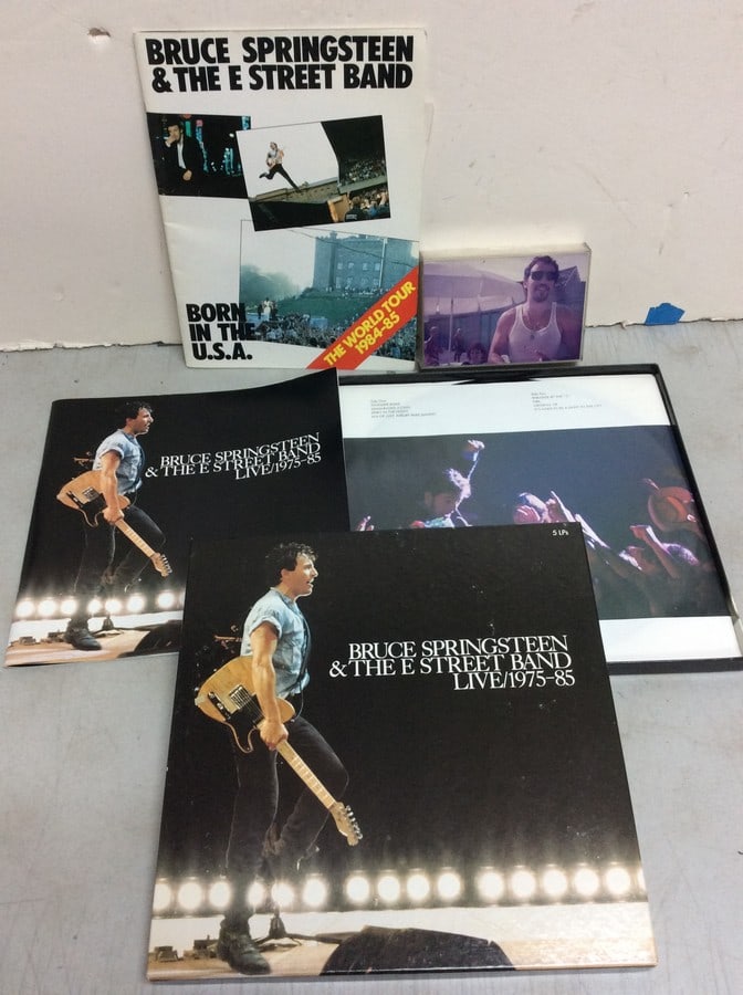 Bruce Springsteen record with framed photo(6.25in.x4.25in.) (1 of 1)